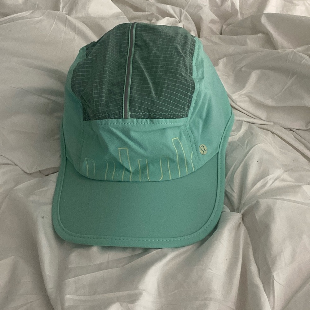 A Lululemon drawcord hiking cap